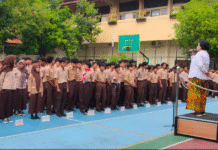 Apel Pagi Peringatan HUT ke-36 SMK Negeri 9 Surakarta Berlangsung Khidmat
